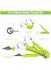 Melon Baller Scoop Set - 4 in 1 Stainless Steel Fruit Tool Kit with Fruit Scooper, Seed Remover Peeler &amp; Vegetable