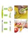 Melon Baller Scoop Set - 4 in 1 Stainless Steel Fruit Tool Kit with Fruit Scooper, Seed Remover Peeler &amp; Vegetable
