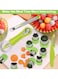 Melon Baller Scoop Set - 4 in 1 Stainless Steel Fruit Tool Kit with Fruit Scooper, Seed Remover Peeler &amp; Vegetable