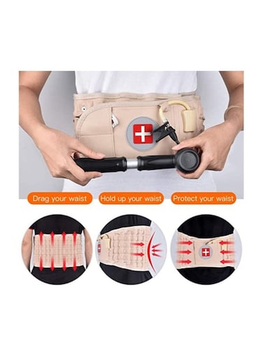 قابل للنفخ الظهر هدفين الهواء الشوكي جهاز الجر ، مصحح الظهر القطني للقرص المنفتق. حزام الظهر لتخفيف الضغط على الهواء الشوكي ، جهاز الجر المسامي وآلام أسفل الظهر والجنف