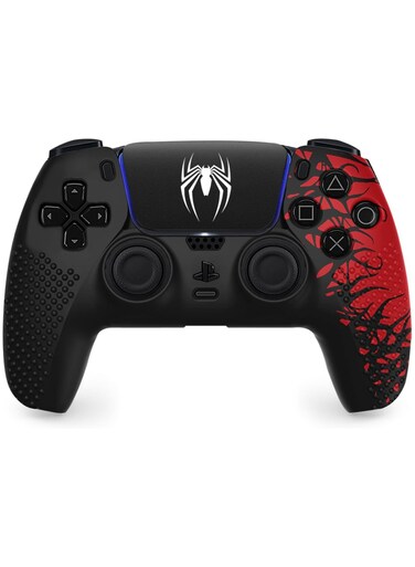 غطاء سيليكون مضاد للانزلاق لوحدة تحكم PS5 - غطاء حماية ناعم وملصقات لوحة اللمس   تعزيز القبضة والراحة   ملحقات وحدة التحكم لبلاي ستيشن 5