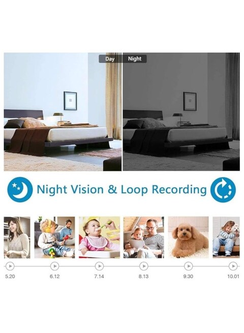 Smallest Wireless WiFi Camera, HD 1080P Spy Camera, Smart Home Security Camera, Portable Smart Mini Baby Monitor with Night Vision