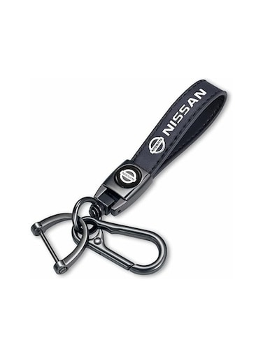 Genuine Leather Car Keychain for Nissan Versa, Sentra, Altima, Maxima, Rogue   Universal Keyring for Men &amp; Women Stylish Car Accessories