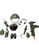 Military Play Set for Kids - 13-Piece Mission Combat Special Task Force Accessories  Toy Gun, Helmet Mask, Badge Microphone Compass