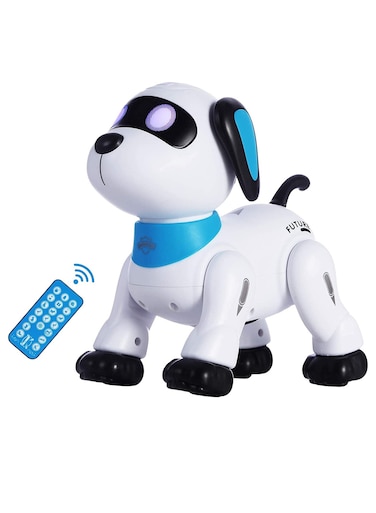 لعبة روبوت الكلب التي يتم التحكم فيها عن بعد، روبوتات راقصة تفاعلية وذكية قابلة للبرمجة للأطفال من سن 5 سنوات فما فوق، لعبة الكلب التي يتم التحكم فيها عن بعد مع عيون صوتية LED