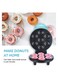 Mini Donut Maker Machine for Kids &ndash; Non-Stick Surface Makes 7 Doughnuts Perfect for Kid-Friendly Breakfast Snacks Desserts