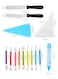 Piping Bags and Tips Set Icing Piping Tips Set Cake Cupcake Baking Decorating Nozzles Tool for Frosting Cookie Cupcake And Home Baking