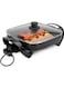 Nonstick Electric Skillet with Adjustable Temperature Control, Square Aluminum Fry Pan with 2-Layer Non-Stick Coating Glass Lid with Steam