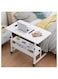 Hospital Table Over Bed with Storage Height Width Adjustable Laptop Cart Mobile Computer Desk Sofa Table Stand Tray for Home Dormitory Office