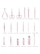 18pcs Professional Pedicure &amp; Manicure Tool Kit Nail Clippers Set with Acne Needle Nail File Trimmer Nose Hair Eyebrow Scissors Tool for Hand Foot  Face Care