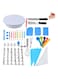 66-Piece Cake Decorating Accessories Kit  Includes Rotating Turntable 36 Icing Tips, Cake Ring, and Mould Perfect for Beginners and Professionals