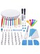 66-Piece Cake Decorating Accessories Kit  Includes Rotating Turntable 36 Icing Tips, Cake Ring, and Mould Perfect for Beginners and Professionals