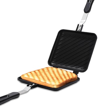 Toasted Sandwich Maker, Non-stick Grilled Sandwich Panini Press with Insulated Handle, Hot Sandwich Maker for Quick Toasted Paninis, Melts, and Grilled Cheese