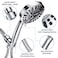 High Pressure Shower Head with Handheld &ndash; 8 Spray Settings &amp; 2 Power Jet Modes, 5.04&#39;&#39; Detachable Showerhead Set with Stainless Steel Hose