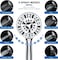 High Pressure Shower Head with Handheld &ndash; 8 Spray Settings &amp; 2 Power Jet Modes, 5.04&#39;&#39; Detachable Showerhead Set with Stainless Steel Hose