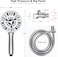 High Pressure Shower Head with Handheld &ndash; 8 Spray Settings &amp; 2 Power Jet Modes, 5.04&#39;&#39; Detachable Showerhead Set with Stainless Steel Hose