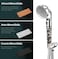 High Pressure Handheld Filtered Shower Head for Hard Water &ndash; Purifies &amp; Filters Impurities with Mineral Filter Balls for Healthier Skin &amp; Hair