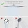 12-Inch Rain Shower Head, High-Pressure 360&deg; Adjustable Ultra-Thin Square Showerhead, Self-Cleaning Silicone Nozzles for Bathroom &amp; Hotel