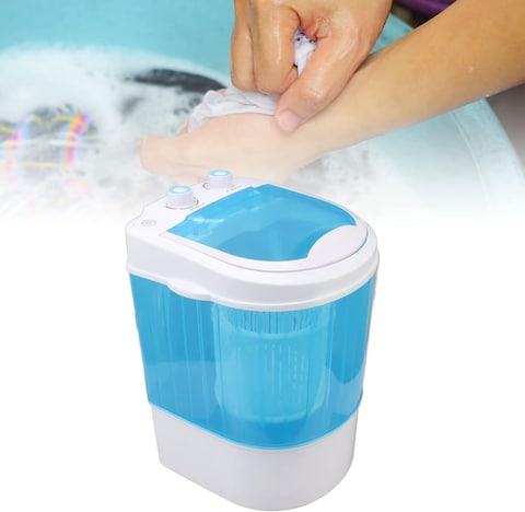 Mini Washing Machine Dryer, 4.5kg Portable Washer with Spin Cycle   300W 2-in-1 Compact Laundry Machine for Camper Vans, Apartments, RVs, Dorms, and Travel
