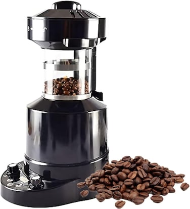 Electric Coffee Roaster Machine with Cold/Hot Air Adjustment &ndash; Automatic Small Coffee Bean Roaster with Timer and Adjustable
