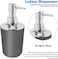 Bathroom Accessories Set  Luxury Bath Set with Lotion Dispenser, Toothbrush Holder, Tumblers, Soap Dish, Trash Can &amp; Toilet Brush Set