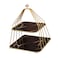 2-Tier Cupcake Stand Display Tower - Black Bottom   Elegant Cake Stand for Desserts Weddings Parties, and Events  Home &amp; Kitchen Decor
