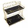 2-Tier Removable Bathroom Organizer Shelf   Countertop Makeup Tray for Bedroom, Vanity, Kitchen, &amp; Office &ndash; Compact &amp; Sturdy, Modern Storage