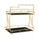 2-Tier Removable Bathroom Organizer Shelf   Countertop Makeup Tray for Bedroom, Vanity, Kitchen, &amp; Office &ndash; Compact &amp; Sturdy, Modern Storage