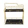 2-Tier Removable Bathroom Organizer Shelf   Countertop Makeup Tray for Bedroom, Vanity, Kitchen, &amp; Office &ndash; Compact &amp; Sturdy, Modern Storage