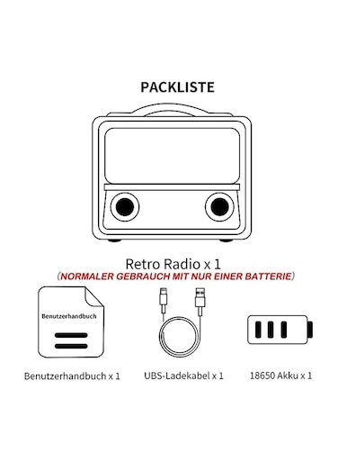 Portable Retro Radio with FM AM SW, Bluetooth Stereo Speaker for Kitchen &amp; Outdoor Use &ndash; Multi-Power Supply, Supports TF Card, USB Playback, and AUX 
