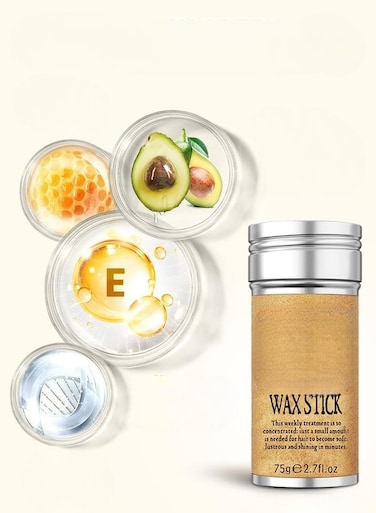 2-Pack Hair Wax Stick for Wigs &amp; Edge Control &ndash; Long-Lasting, Non-Greasy Hair Styling Wax for Smoothing Edge Frizz, Slick Stick Pomade for All Hair Types
