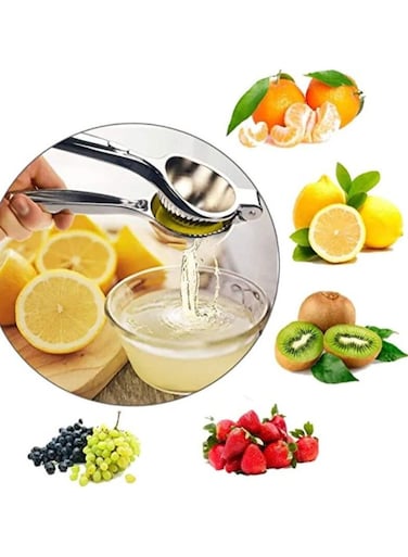 Lemon Squeezer Stainless Steel Manual Citrus Juicer &ndash; Heavy Duty Lemon Press for Effortless Fruit Pressing, Ideal for Lemons, Oranges, Limes &ndash; Easy Fresh Juice Kitchen Accessory
