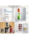 Mini Refrigerator 8L Portable Thermoelectric Cooler &amp; Warmer &ndash; Adjustable Digital Temperature Control for Skincare, Breast Milk, Food &amp; Drinks &ndash; Tempered Glass Panel
