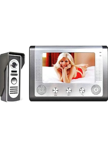 نظام اتصال داخلي لاسلكي بفيديو باب الهاتف بشاشة TFT LCD مقاس 7 بوصات   طقم جرس باب فيديو ثنائي الاتجاه مع رؤية ليلية وكشف الحركة وفتح عن بعد لأمن المنزل   هاتف باب WiFi لأمن الباب الأمامي