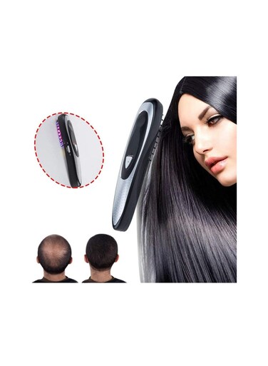 مشط كهربائي لنمو الشعر بالليزر   فرشاة علاج تساقط الشعر LED مع جهاز تدليك بالأشعة تحت الحمراء   مشط علاجي لإيقاف تساقط الشعر وإعادة نموه للرجال والنساء