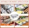 Chafing Dish Buffet Set, Full-Size Stainless Steel Catering Buffet Servers &amp; Warmer with Foldable Frame, Food Pan, Fuel Holder &amp; Lid