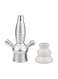 Portable Hookah Stem Kit - Universal Hookah Shisha Set with Ceramic Bowl, Pipe, Coal Clamp - Fits Most Plastic, Glass, Wine &amp; Champagne Bottles - Compact White
