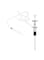 Portable Hookah Stem Kit - Universal Hookah Shisha Set with Ceramic Bowl, Pipe, Coal Clamp - Fits Most Plastic, Glass, Wine &amp; Champagne Bottles - Compact White
