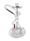 Portable Hookah Stem Kit - Universal Hookah Shisha Set with Ceramic Bowl, Pipe, Coal Clamp - Fits Most Plastic, Glass, Wine &amp; Champagne Bottles - Compact White
