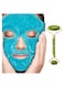 Ice Face Gel Pack and Jade Roller Set - Cooling Face Mask and Stone Roller for Anti-Aging, Wrinkles, Puffy Eyes, Dark Circles, and Skin Care - Face &amp; Neck Massage Tool
