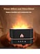180ml Essential Oil Diffuser with Flame Effect - Aromatherapy Diffuser with 2-Color LED Lights, Quiet Portable Humidifier with Auto Shut-Off for Bedroom, Office
