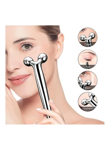Facial &amp; Body Contouring Tool, Face Sculptor Beauty Roller, Tightens &amp; Tones Skin, Reduces Wrinkles &amp; Fine Lines, Anti-Aging Massager for Skin Firming, White and Black
