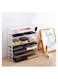 Clear Acrylic Makeup Palette Organizer Eye Shadow Storage Holder with 8 Adjustable Spaces, Removable Dividers Horizontal &amp; Vertical Display Durable Cosmetic Organizer 
