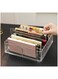 Clear Acrylic Makeup Palette Organizer Eye Shadow Storage Holder with 8 Adjustable Spaces, Removable Dividers Horizontal &amp; Vertical Display Durable Cosmetic Organizer 
