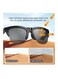 Smart Bluetooth Sunglasses with Open Ear Audio Polarized Lenses Hands Free Calling Wireless Music IP4 Waterproof Compatible with Phones Tablets for Men Women 
