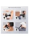 Mini Handheld Portable Massage Gun &ndash; Deep Tissue Fascia Gun, 4 Gear Adjustable, 4 Massage Heads, Super Quiet Muscle Relaxation for Neck Back Arm Leg
