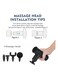 Mini Handheld Portable Massage Gun &ndash; Deep Tissue Fascia Gun, 4 Gear Adjustable, 4 Massage Heads, Super Quiet Muscle Relaxation for Neck Back Arm Leg
