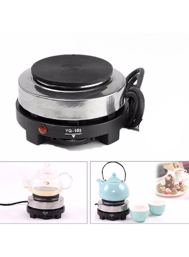 Mini Electric Stove Hot Plate &ndash; 500W Multifunction Cooking Plate, Adjustable Temperature Control, Portable Electric Burner for Home Travel Coffee &amp; Tea