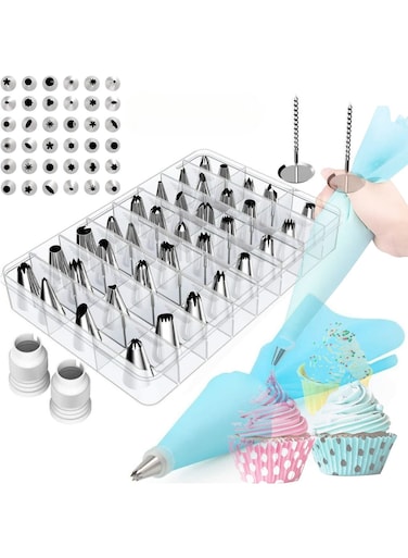 High-Quality Stainless Steel Piping Nozzles Set &ndash; 24-Piece Cake Decorating Kit for Pastries, Frosting, Cupcakes, Cookies  Home Baking Durable, Rust-Resistant, Easy to Clean
