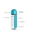 3-in-1 Water Bottle with Pill Organizer - Portable Weekly Pill Case with Day Markers, 20oz BPA-Free Travel Water Bottle for Office, Outdoor, and On-the-Go Convenience
